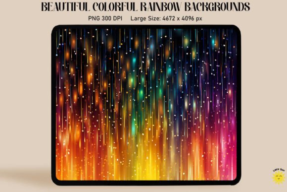 Download Colorful Rainbow Rain Backgrounds - Rainbow Collection
