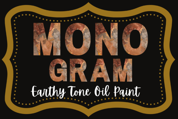 Download Earthy Tone Oil Paint Monogram - Paint Collection