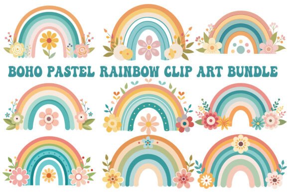 Download Boho Rainbow Design Art Vector - Rainbow Collection