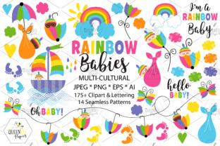 Download Multi-Cultural Rainbow Baby Clipart - Rainbow Collection