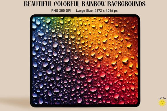 Download Colorful Rainbow and Drops Backgrounds - Rainbow Collection