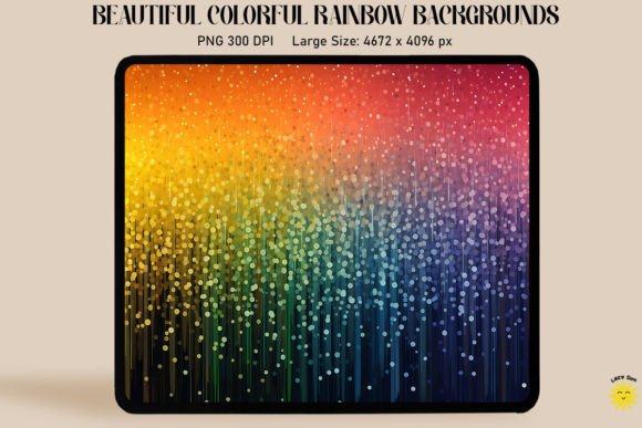 Download Colorful Rainbow Rain Backgrounds - Rainbow Collection