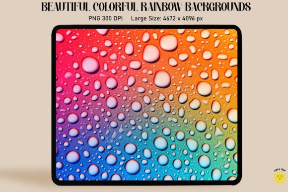 Download Rainbow Gradient and Drops Backgrounds - Rainbow Collection
