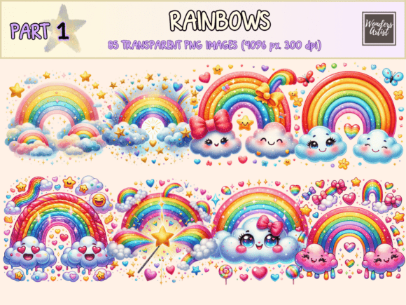 Download Rainbows Clipart - Rainbow Collection